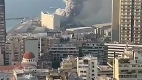 Beirut Explosion In Slow Mode _ Lebanon Explosion In Slow Mode (Real Explosion Caught on Cam).