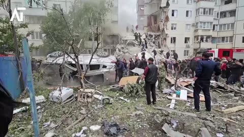 Russian City Horror Apartment Block Collapses After Ukrainian Missile Strike | Amaravati Today