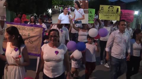 Marcha en contra de la Violencia contra la Mujer en Puerto Wilches