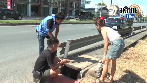 Cop Hears Desperate Cries For Help and Dives Headfirst into a Drain to Save Puppy!