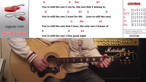 Acoustic Cover - You're Still The One - Shania Twain (with Chords & Lyrics)