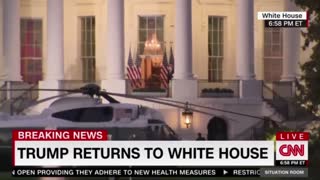 Trump Returns To White House And CNN In Shock