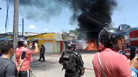 Caos y drama tras accidente que dejó un menor muerto en Barrancabermeja