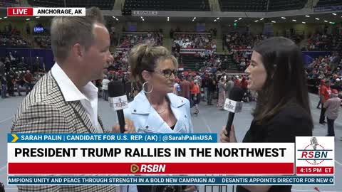 Sarah Palin Interview at Save America Rally in Anchorage, AK