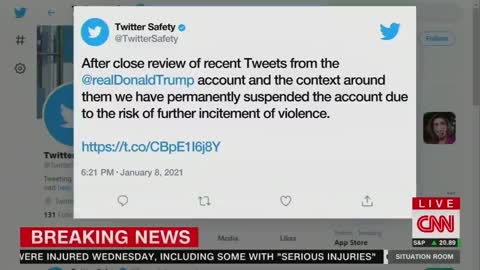 Watch as CNN Announces to Its Audience Twitter Banned Donald Trump. They're Quite Pleased.