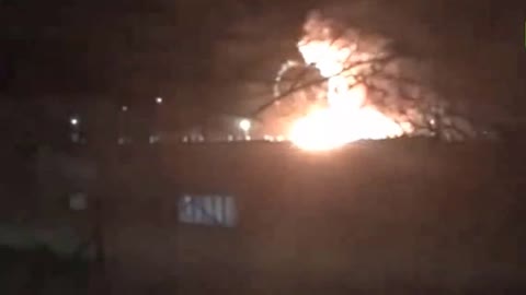 Watch a tank explode in a Russian military unit