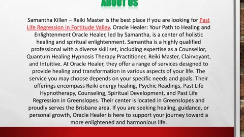 Past Life Regression in Fortitude Valley