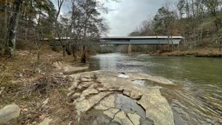 Swann Covered Bridge & Powell Falls - Cleveland, Alabama