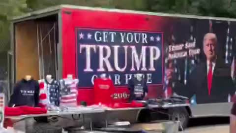 Vendor alley at todays Trump Rally