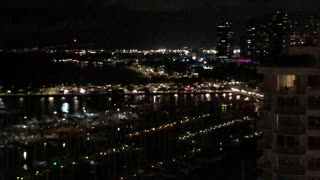 Fireworks and tropical Independence Day party, Ilikai hotel, Waikiki