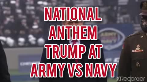 NATIONAL ANTHEM TRUMP AT ARMY VS NAVY