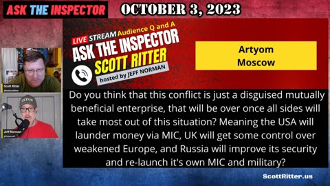 Scott Ritter rejects a conspiracy theory