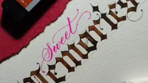 Gothic lettering memories in calligraphy #calligraphy #writing #lettering #art