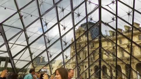 Inside the Louvre Pyramid