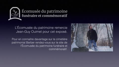Cimetière familial : Jean Guy Ouimet nous raconte l'histoire du cimetière Barber à Gatineau