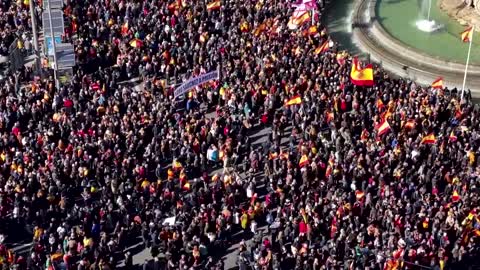 Thousands protest in Madrid against Spanish government