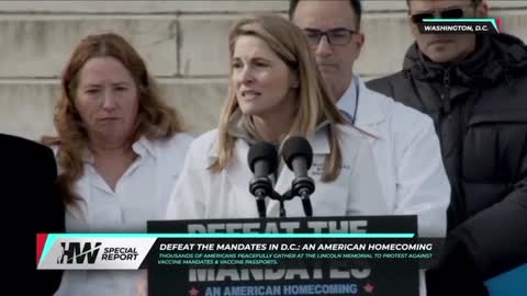 Dr. Mary Bowden Speaking at the Defeat the Mandates Rally in DC