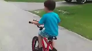 B-day boy's first bike ride...2