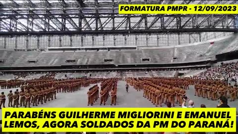 Parabéns Guilherme Migliorini e Emanuel Lemos, agora soldados da PM do Paraná
