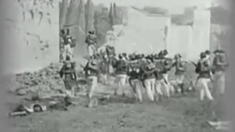 BERSAGLIERI ALL'ASSALTO ALLA BRECCIA DI PORTA PIA 20 SETTEMBRE 1870 VIDEO-FILMATO CON AGGIUNTA DI EFFETTI SONORI E VISIVI la presa di Roma da parte del Regno d'Italia e la fine dello Stato della Chiesa romana