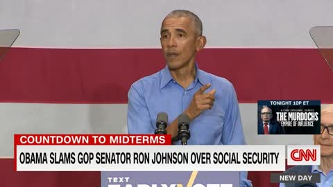 Obama delivers scathing attack on Ron Johnson over Social Security