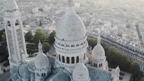 Drone Captures The Most Paris Recognizable Landmarks, Sacre Coeur