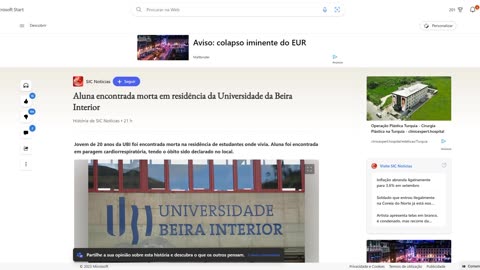 Aluna de 20 anos da Universidade encontrada Morta com Paragem Cardiorrespiratória