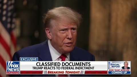 Trump on documents: "Everything was declassified, because I had the right to declassify."