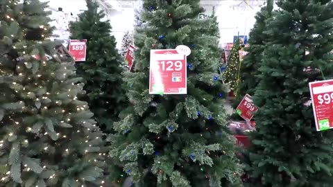 CHRISTMAS AT WALMART - ALL CHRISTMAS TREES WITH PRICES - Christmas Shopping Christmas Tree