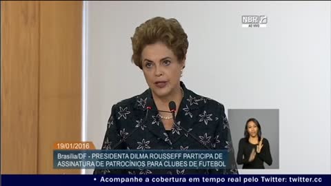 Dilma fala do patrocínio da Caixa com os esportes brasileiros