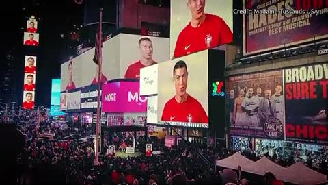Portugal's Ronaldo takes over Times Square in New York ahead of the World Cup in Qatar