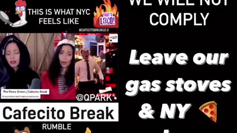 Leave our Gas Stoves and NY Pizza Alone!