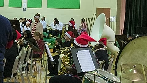 The Middle School Band Christmas Concert