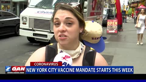 New York City vaccine mandate starts this week