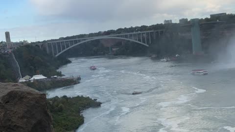 Crazy view of Niagara fall Canada side
