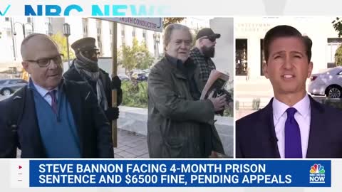 Steve Bannon Sentenced To Four Months In Prison For Contempt Of Congress