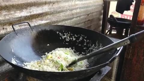 Egg rice in 2 min #food #streetfood #youtube #video