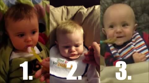 EATING TIME WITH FUNNY BABIES