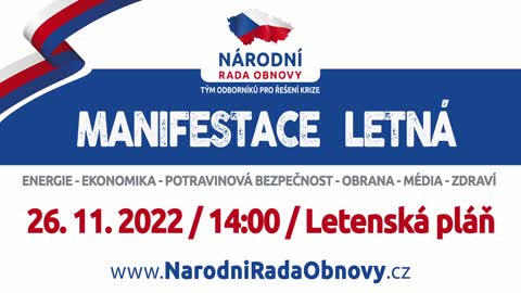 Manifestace Letná 26. 11. 2022