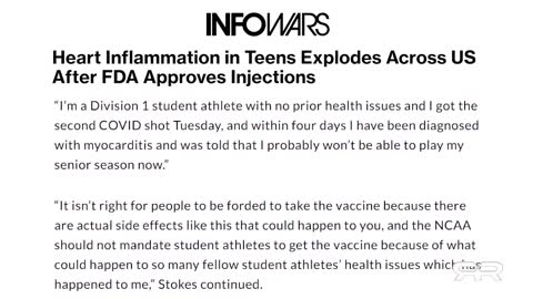 INFOWARS Present: Tromethamine has been added to the Vaccine to give you a Heart Attack