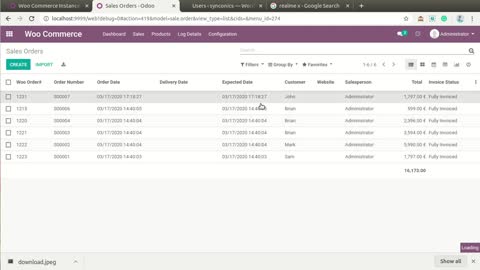 Odoo Woocommerce Integration - Synconics