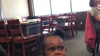 Baby Girl's First Time at Hibachi