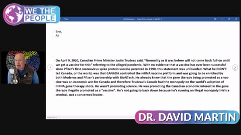 Dr David Martin Fact Checking Update on Canadian Conflict of Interest