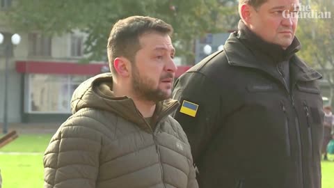 Ukraine: Zelenskiy visits newly liberated city of Kherson