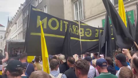 Young participants held anti-migration demonstrations in Vienna