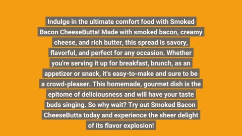 Smoked Bacon CheeseButta – CheeseButta - Gourmet Products