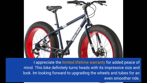 Customer Comments: Mongoose Dolomite Mens Adult Fat Tire Mountain Bike, 26-Inch Wheels, 4-Inch...