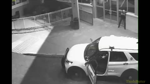 Denver police release surveillance video of an ambush attack on an officer outside of a Quality Inn