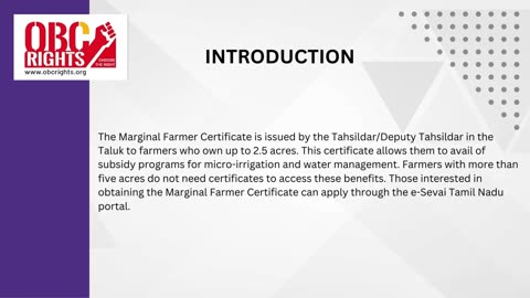 How to get Small Marginal Farmer Certificate in Tamil Nadu
