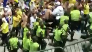 Reportan fuertes disturbios en las afueras del estadio Alfonso López de Bucaramanga